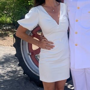 White cocktail dress